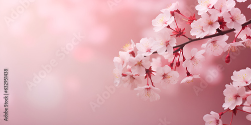 Small pink gypsophila flowers are showcased on a soft pink background, creating a blurred effect. can be used as a background or wallpaper, with sufficient space for adding text. It is suitable for 