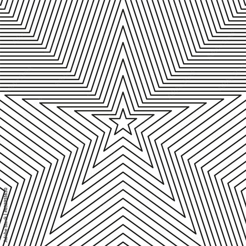 Monochrome background with star shape. Vector illustration. EPS 10.