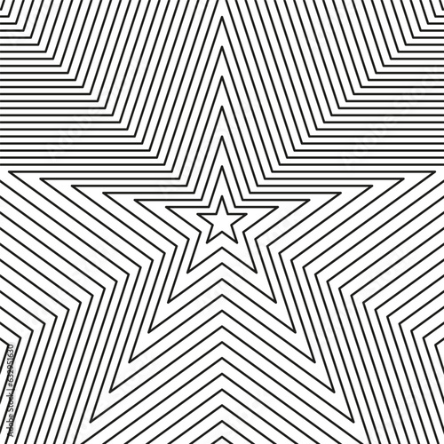 Monochrome background with star shape. Vector illustration. EPS 10.