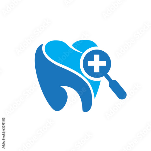 Dental care services logo and icon design vector. Very professional modern and eye-catching design.
