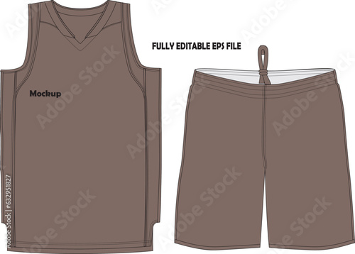 Basketball Uniform Jersey Shorts Mock ups