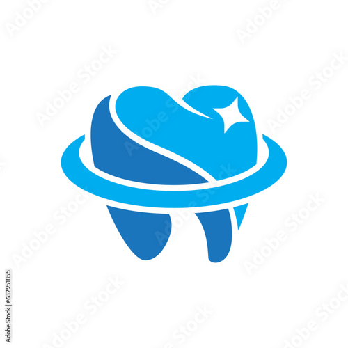 Dental care services logo and icon design vector. Very professional modern and eye-catching design.