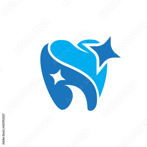 Dental care services logo and icon design vector. Very professional modern and eye-catching design.