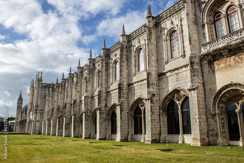 Front of Monastery of Los Jeronimos , Lisboa , Portugal. photo