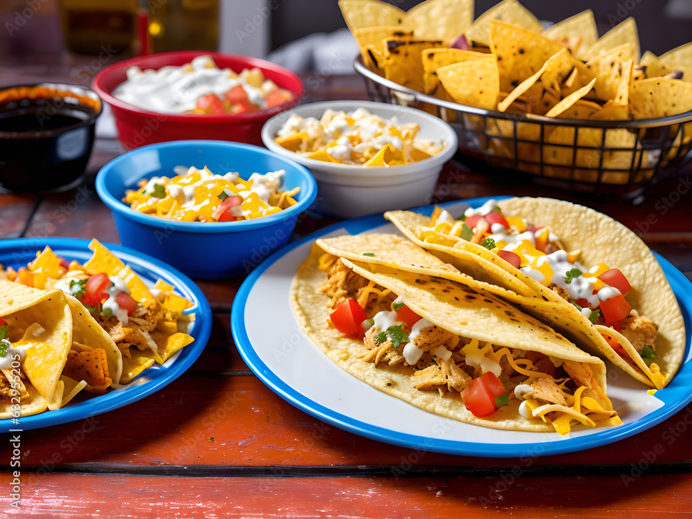 Soft tacos and crispy nachos Soft tacos and crispy nachos