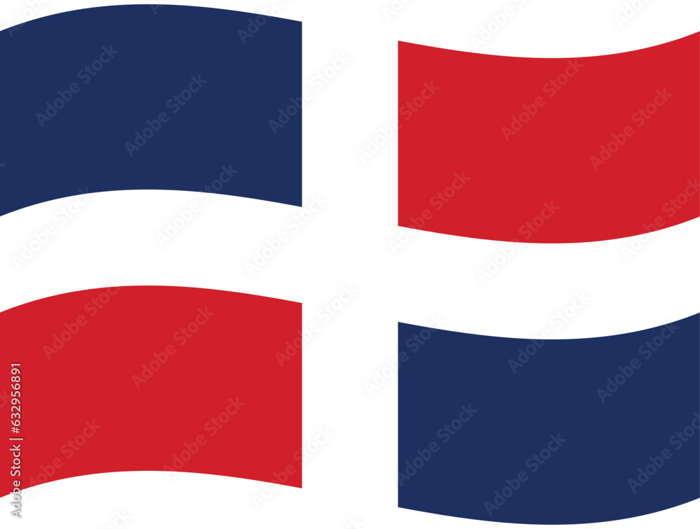 Dominican flag wave. Dominican flag. Flag of Dominican Dominican flag wave. Dominican flag. Flag of Dominican