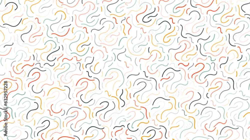 Children art background with colorful line doodle style seamless pattern and vector illustration design. Children art background with colorful line doodle style seamless pattern and vector illustration design.