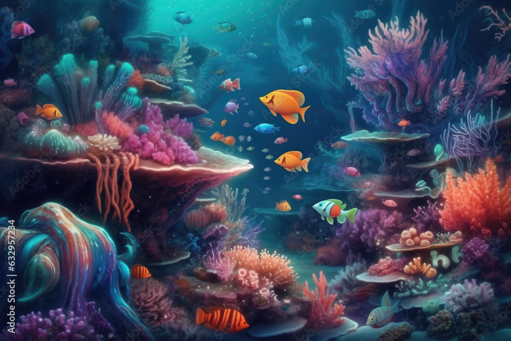 AI generated - underwater dreamscape AI generated - underwater dreamscape