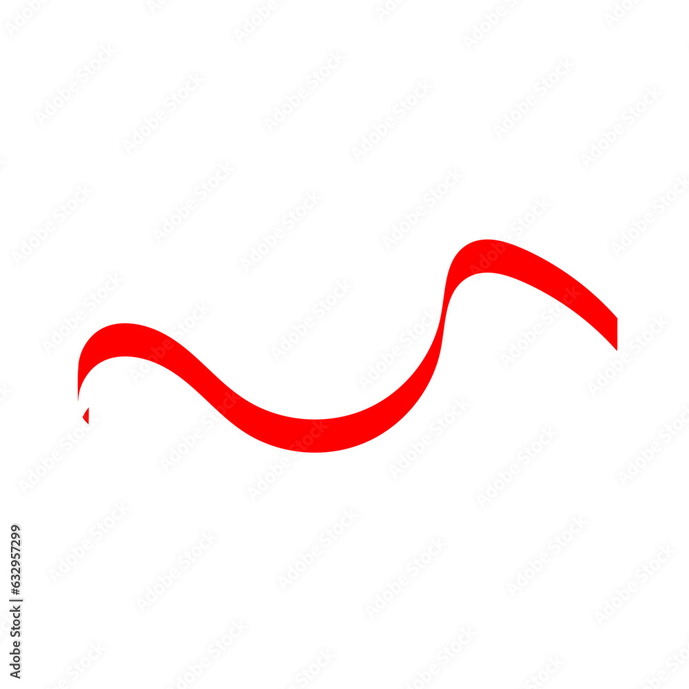 Flag Ribbon Illustration Flag Ribbon Illustration