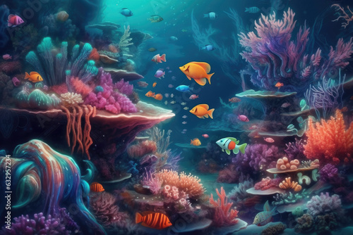 AI generated - underwater dreamscape