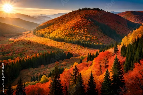 autumn season in mountains