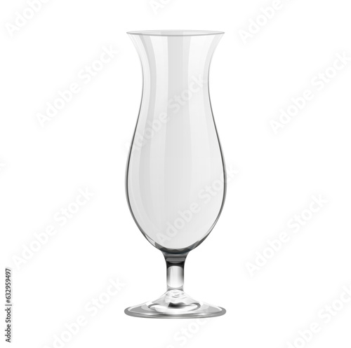 Realistic empty cocktail glass isolated on white background © Eugene B-sov