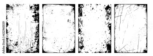 Vintage grunge paper texture. Old worn overlay distressed background. Torn and crumpled pattern for poster or vinyl album cover. Vector illustration of rough, dirty, grainy design.