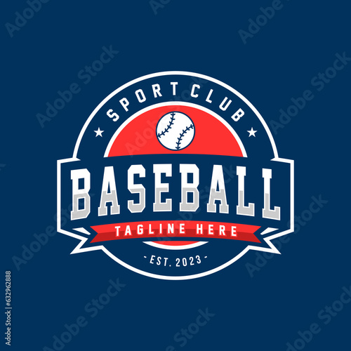 Baseball template logo design for baseball club