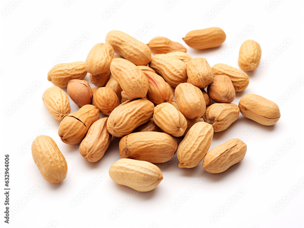 peeled chocolate nuts on a white background photo peeled chocolate nuts on a white background photo