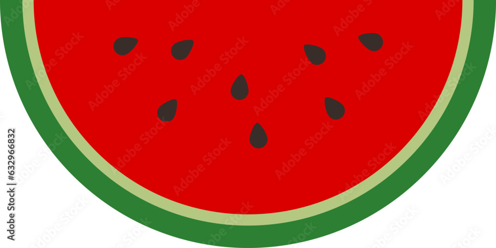 スイカのイラスト・アイコン(watermelon) スイカのイラスト・アイコン(watermelon)