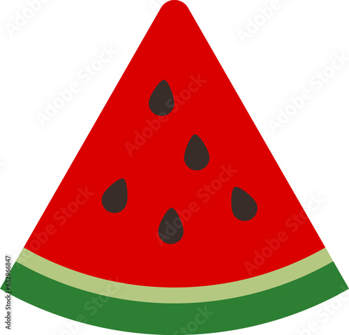 スイカのイラスト・アイコン（watermelon）