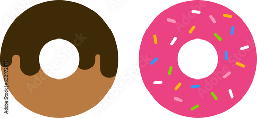 ドーナツのイラスト・アイコン（donut）
