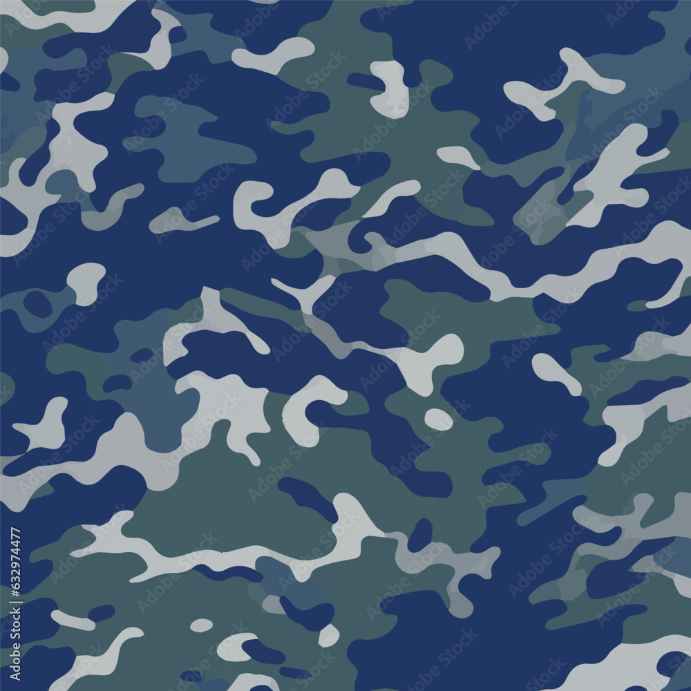 Camouflage seamless pattern. Trendy style camo, repeat print. Vector illustration. Khaki texture, perfect for military army design. Camouflage seamless pattern. Trendy style camo, repeat print. Vector illustration. Khaki texture, perfect for military army design.