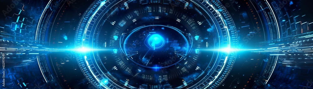 science fiction wallpaper with blue lights. science fiction wallpaper with blue lights.