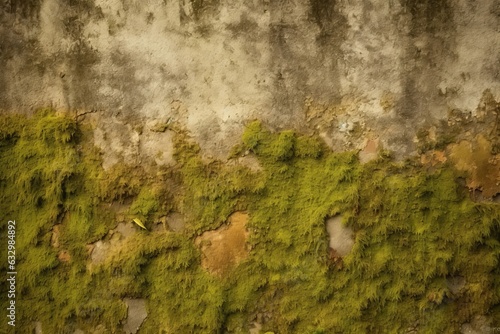 Wallpaper Mural Texture of old wall covered with moss, Generative AI Torontodigital.ca