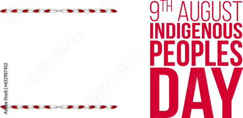Indigenous Peoples Day copy space. Indigenous People background,poster banner, card, greeting