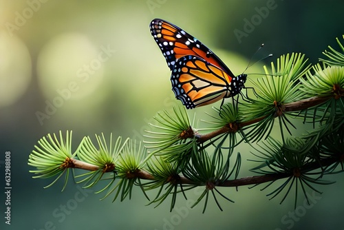 butterfly on a leaf © Haji_Arts
