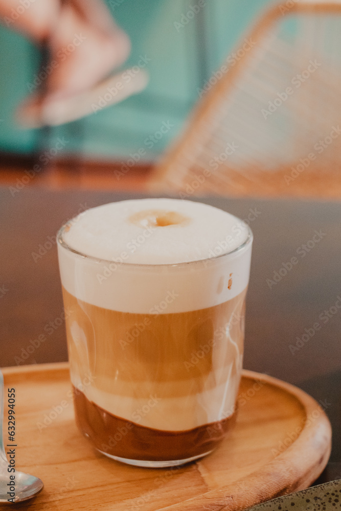 coffee cup with gradient layers