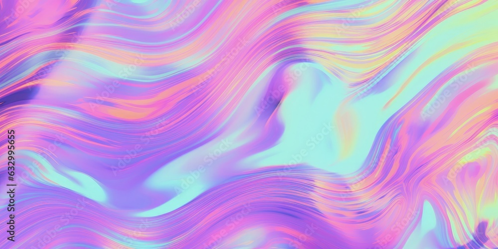 Seamless trendy iridescent rainbow surreal molten fantasy glass refraction background texture. Soft pastel holographic pattern. Modern unicorn gradient foil abstract nostaligic vaporwave,Generative AI Seamless trendy iridescent rainbow surreal molten fantasy glass refraction background texture. Soft pastel holographic pattern. Modern unicorn gradient foil abstract nostaligic vaporwave,Generative AI