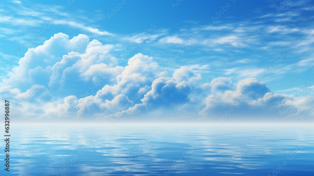 綺麗な空と静かな海の風景
綺麗な空と静かな海の風景
