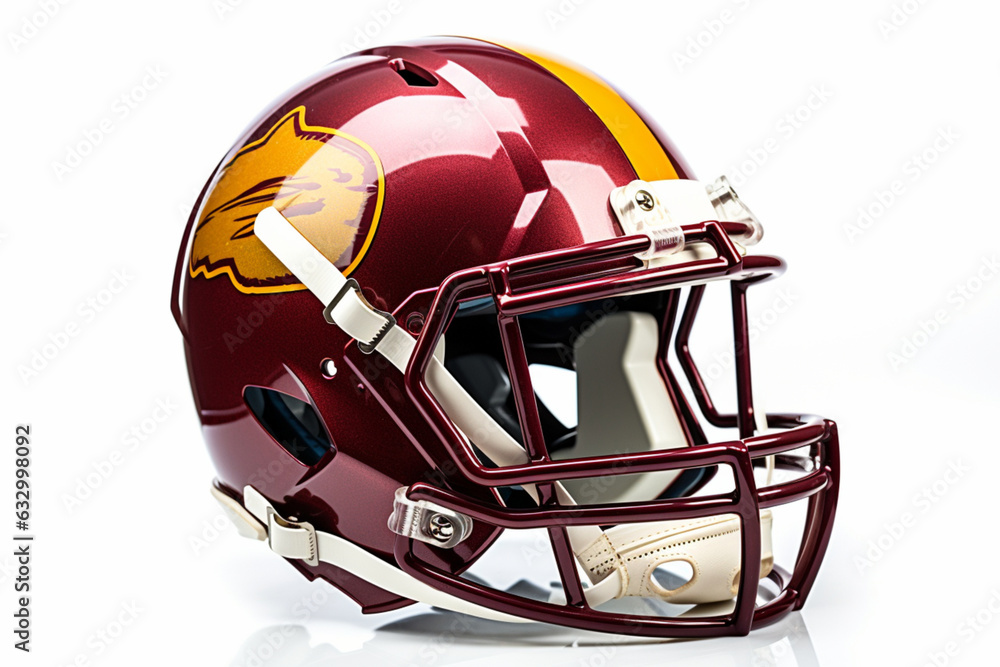 Fototapeta premium football helmet isolated on white