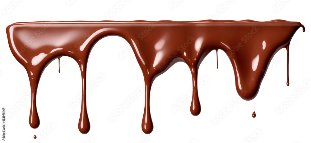 Pouring chocolate dripping border isolated on transparent background Pouring chocolate dripping border isolated on transparent background