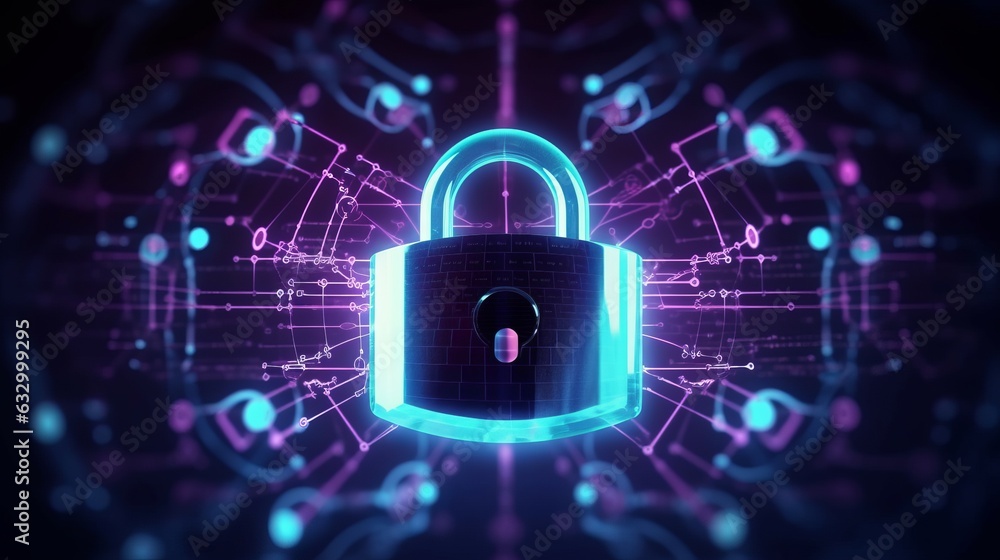 Data protection and cyber security with cyber background Data protection and cyber security with cyber background