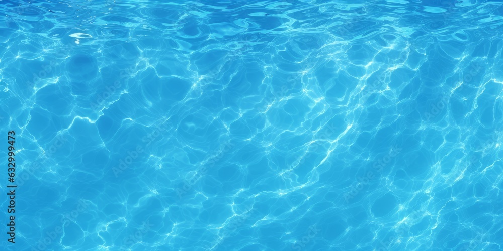 Seamless realistic water ripples or ocean waves tileable summer background texture. Sparkling crystal clear blue refreshing swimming pool, fountain, pond or lake pattern. High resolution, GenerativeAI Seamless realistic water ripples or ocean waves tileable summer background texture. Sparkling crystal clear blue refreshing swimming pool, fountain, pond or lake pattern. High resolution, GenerativeAI