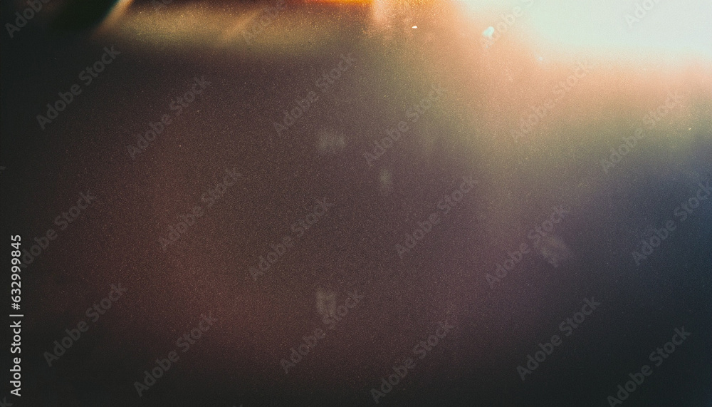 Abstract film texture background with grain, dust and light leak - obrazy, fototapety, plakaty 