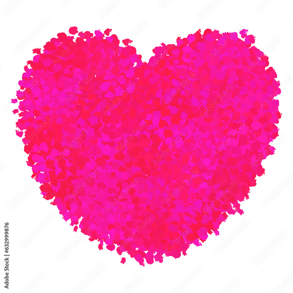 Pink heart shape
