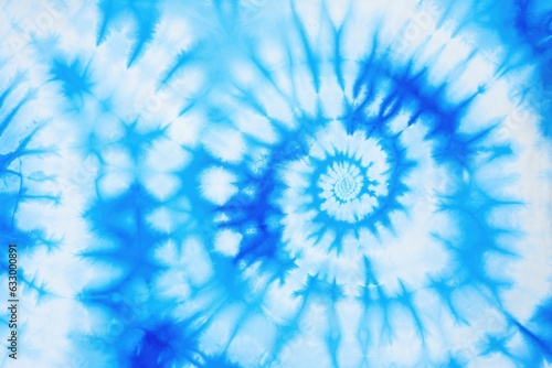 Tye Dye blue white background. Watercolor paint background.