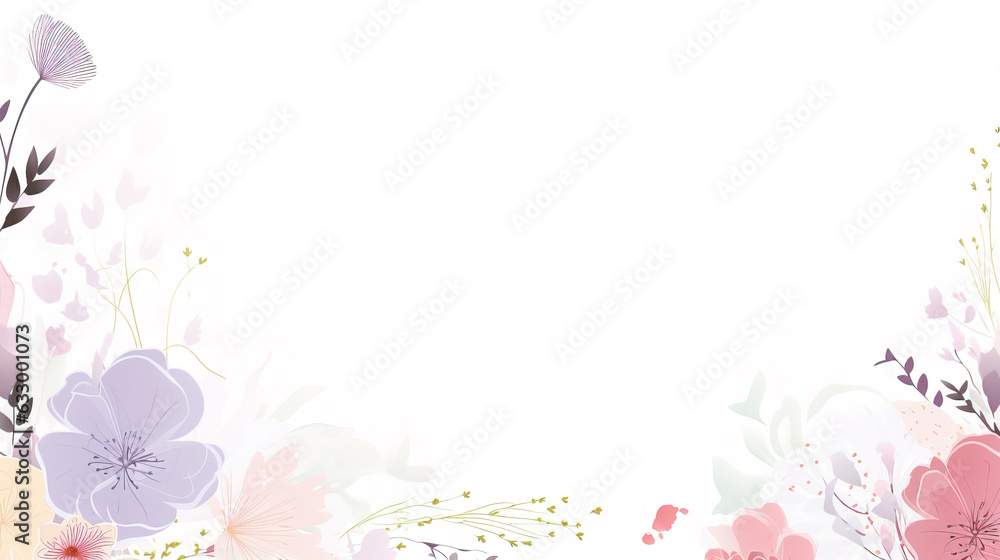 abstract floral background with flowers abstract floral background with flowers