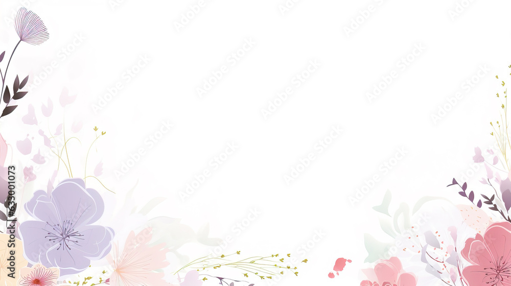 abstract floral background with flowers