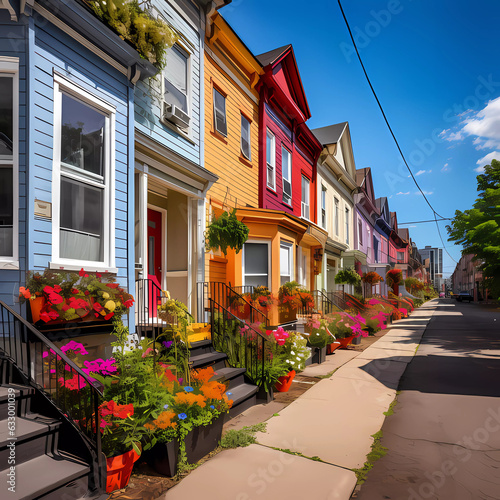 street in the color town