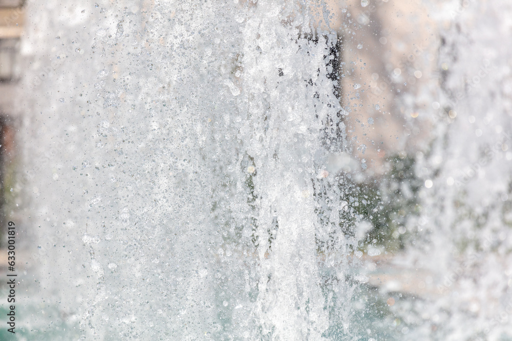 Fountain splashes as an abstract background. Texture