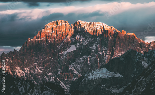 Tramonto sul Monte Civetta photo