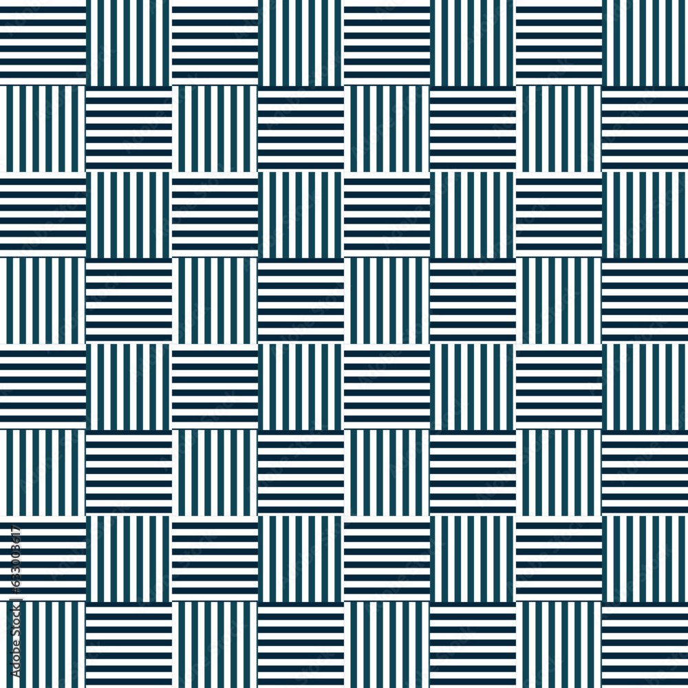 seamless pattern with stripes in square shape