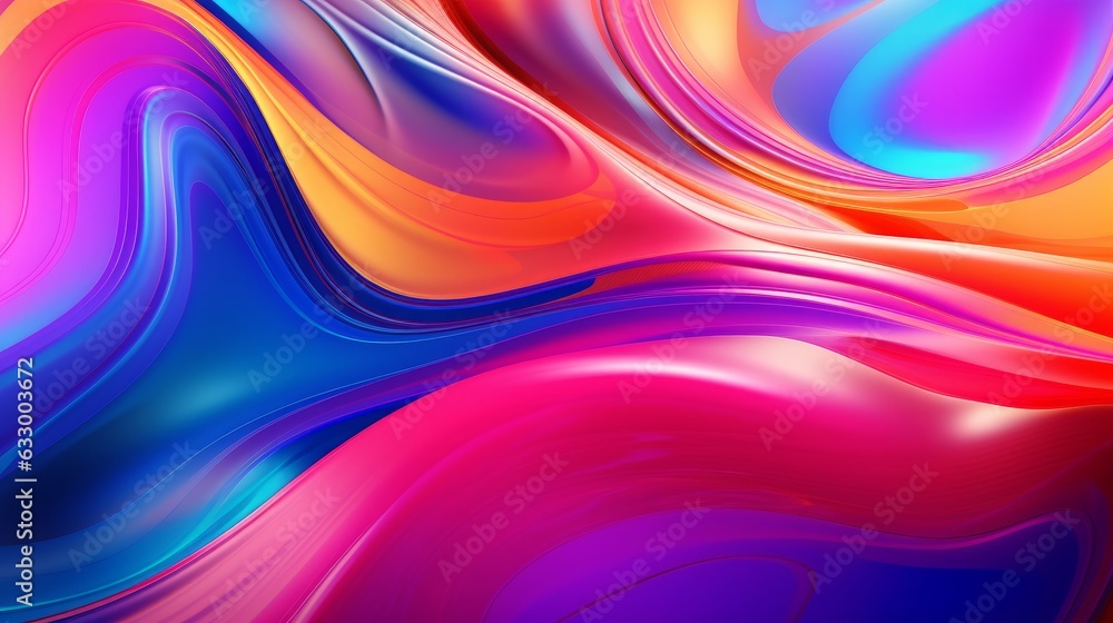 Abstract Dynamic Spectrum of vibrant colors, background, wallpaper