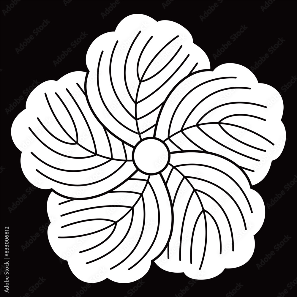 Fototapeta premium 家紋です。念じ蔦といいます。