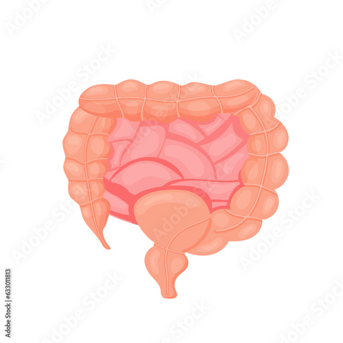 Constipation pictogram, symbol. Retention of feces problem.