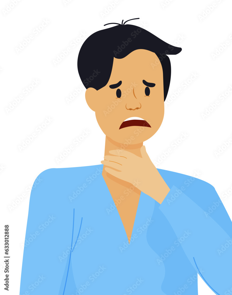 Dysphagia icon. Aphagia pictogram. Difficulty in swallowing symbol. Dysphagia icon. Aphagia pictogram. Difficulty in swallowing symbol.