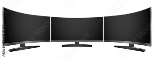 realistic of tv led lcd isolated or lcd plasma wide screen tv mockup. 3d render