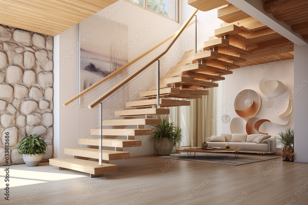 Amazing Interior Design of a Modern and Luxurious Apartment with Wooden Stairs and Beautiful Walls. Amazing Interior Design of a Modern and Luxurious Apartment with Wooden Stairs and Beautiful Walls.