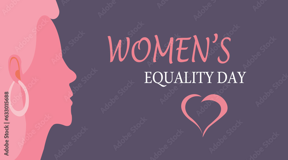 illustration vector graphic of women's equality day ferfect for banner, fashion, beauty womens